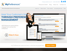 Tablet Screenshot of mypreferences.com